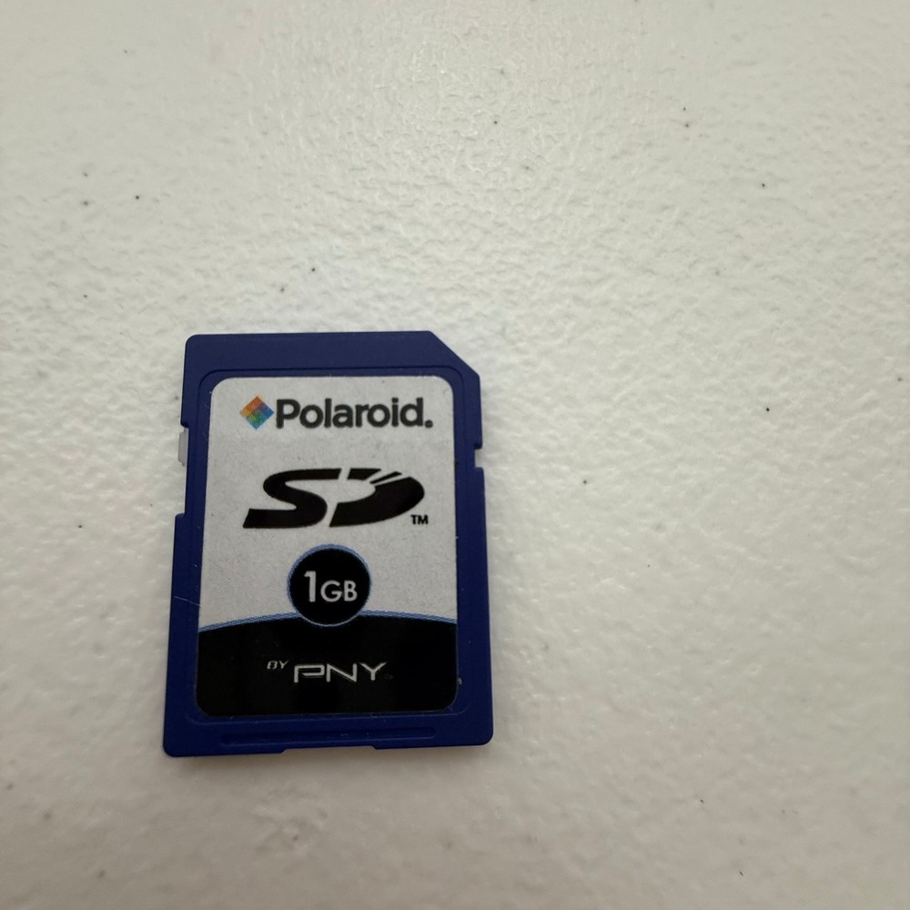 Polaroid 1GB SD Memory Card by PNY Blue Secure Digital Flash Storage Card